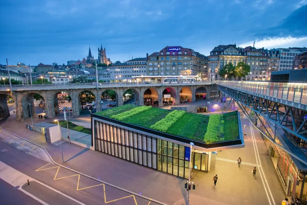 Le quartier du flon lausanne